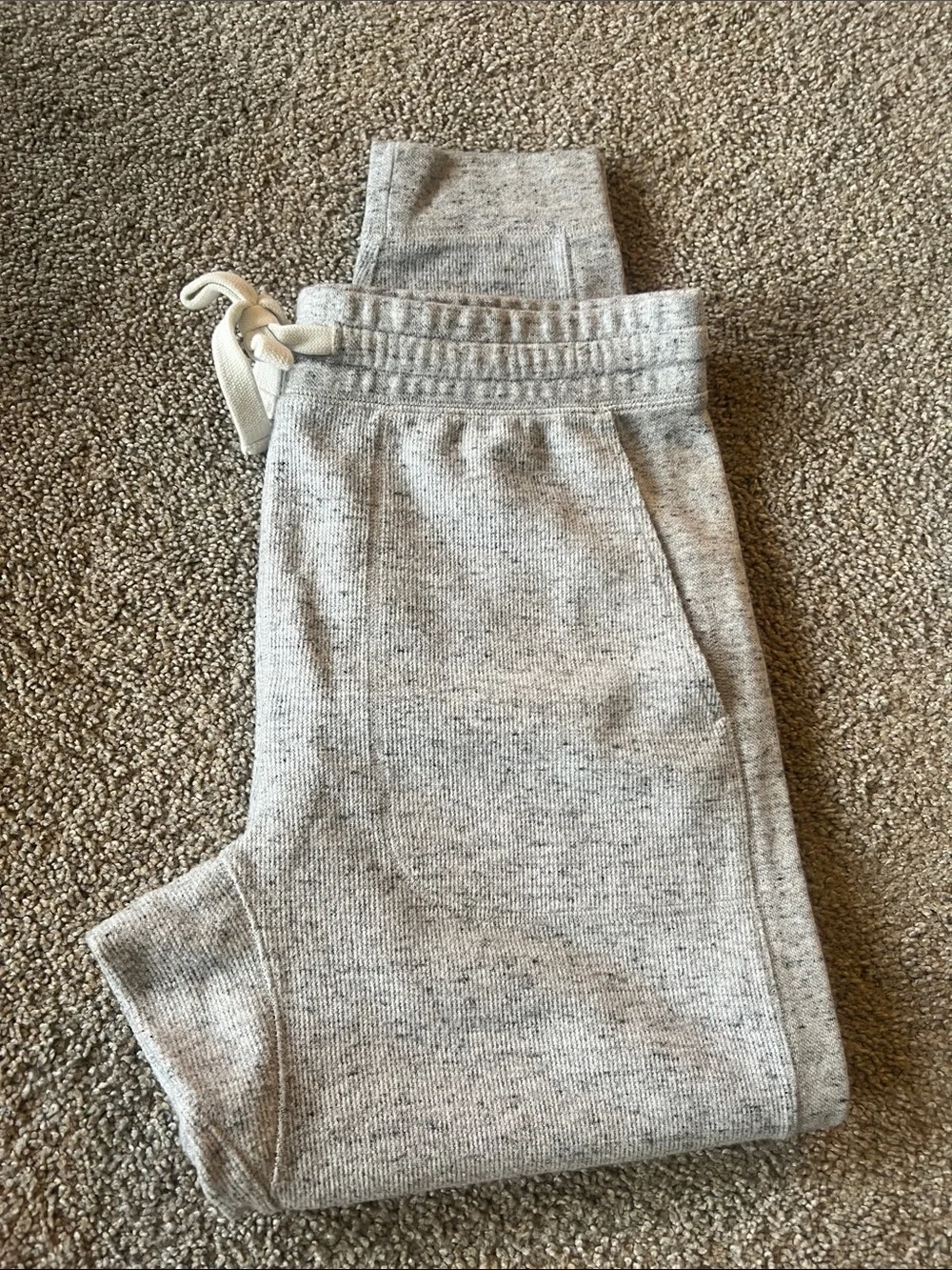 Banana Republic Men’s Light Heather Gray Drawstring Joggers